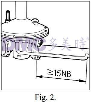 燃气调压器安装取压管線(xiàn)图